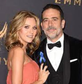 Jeffrey Dean Morgan with his current wife.